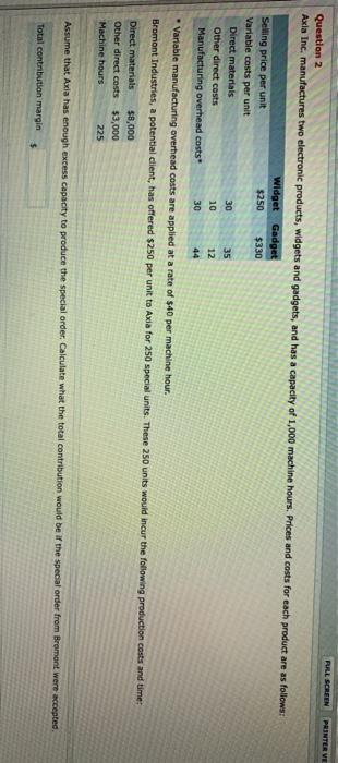  need help for this question please RAL SCREEN PRINTER VE Question