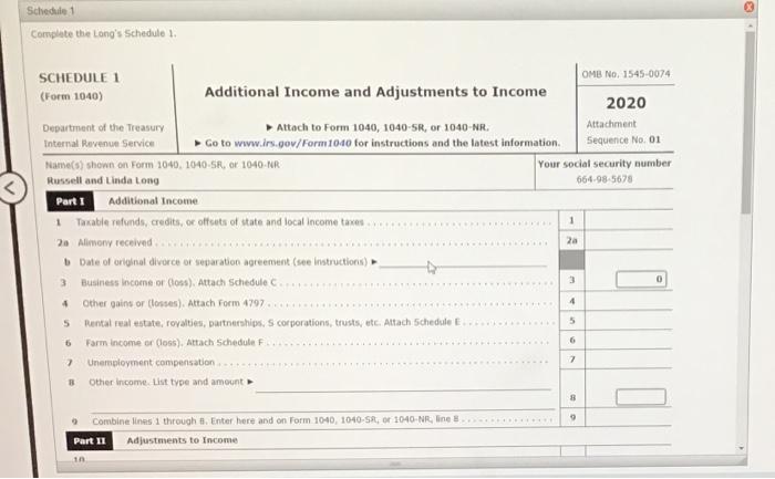 current year. Russell owns and operates a landscaping business called Lawns and