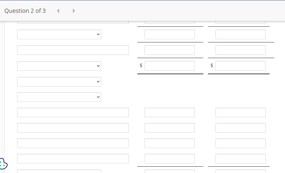 2 of 3 \begin{tabular}{|c|c|c|} \hline Support and Revenue & Unrestricted & \begin{tabular}{c}