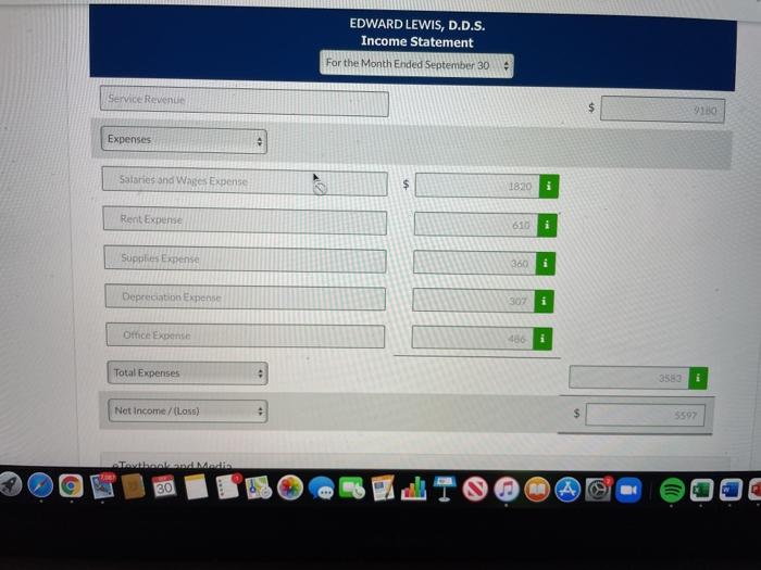 answer field blank. Enter O for amounts.) EDWARD LEWIS, D.D.S. Trial Balance