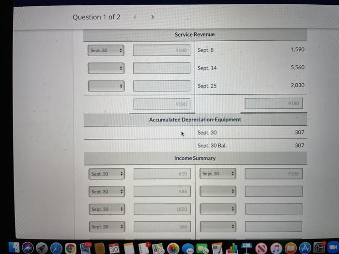Wages Expense $ 1820 i Rent Expense 610 i Supplies Expense 360