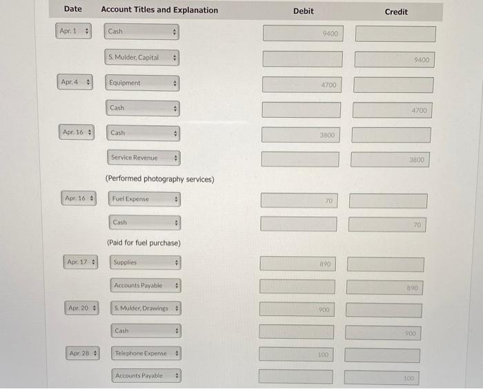 16 70 20 900 30 70 S. Mulder Capital Apr. 1 9.400