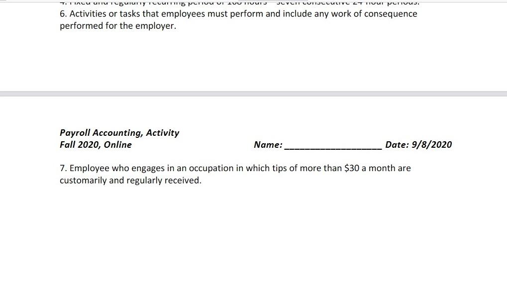annual gross sales of at least $500,000. 8. Coverage that covers a