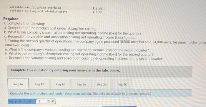 its first quarter of operations placed a considerable strain on Ms. Tyler's