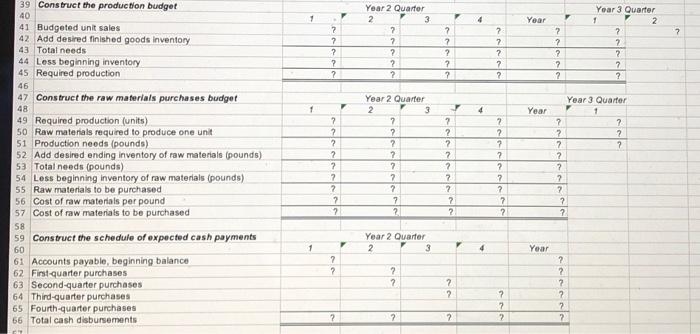 form and enter formules in all coi that contain question markt For