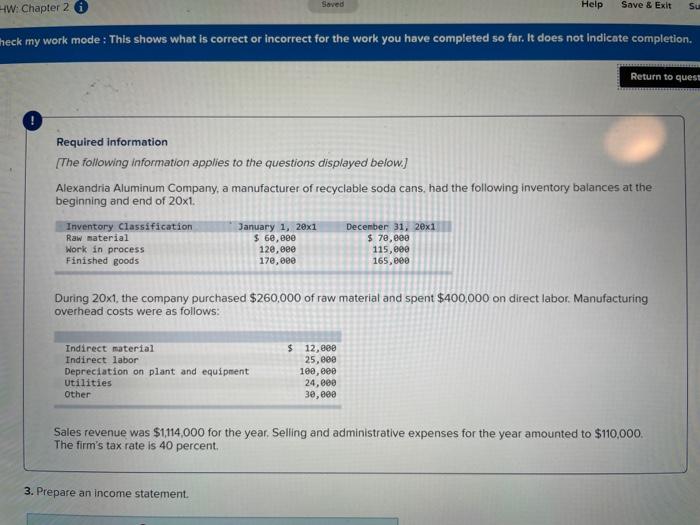  Saved Help HW: Chapter 2 Save & Exit Su heck my