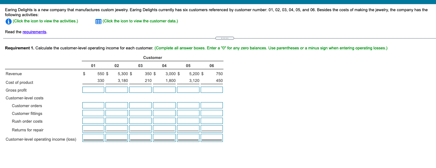 03, 04, 09 Earing Delight following activi (Click the Read the requ