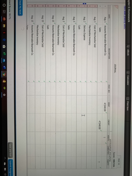 Company sold merchandise on account to Beartooth Co., $48,000, terms FOB destination,