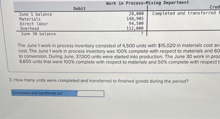 introduced at the start of work in the Mixing Department. The company