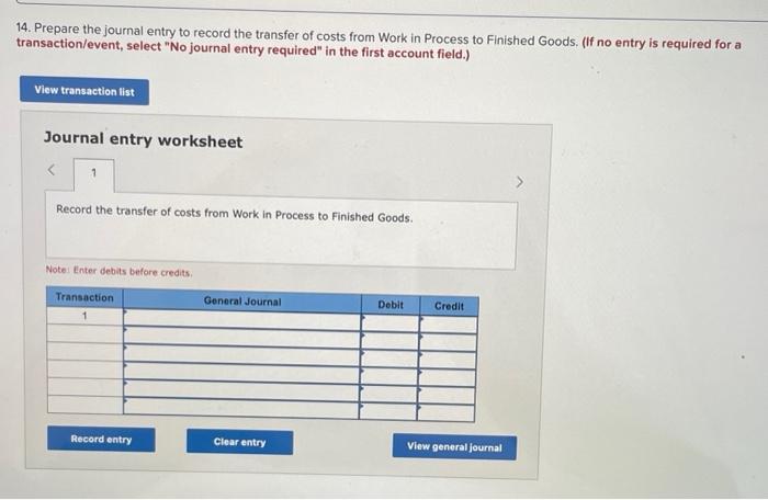 materials and 50% complete with respect to conversion Required: 1. Prepare the