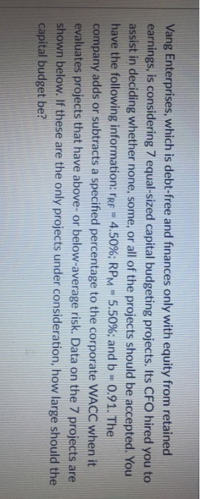 in deciding whether none, some, or all of the projects should be