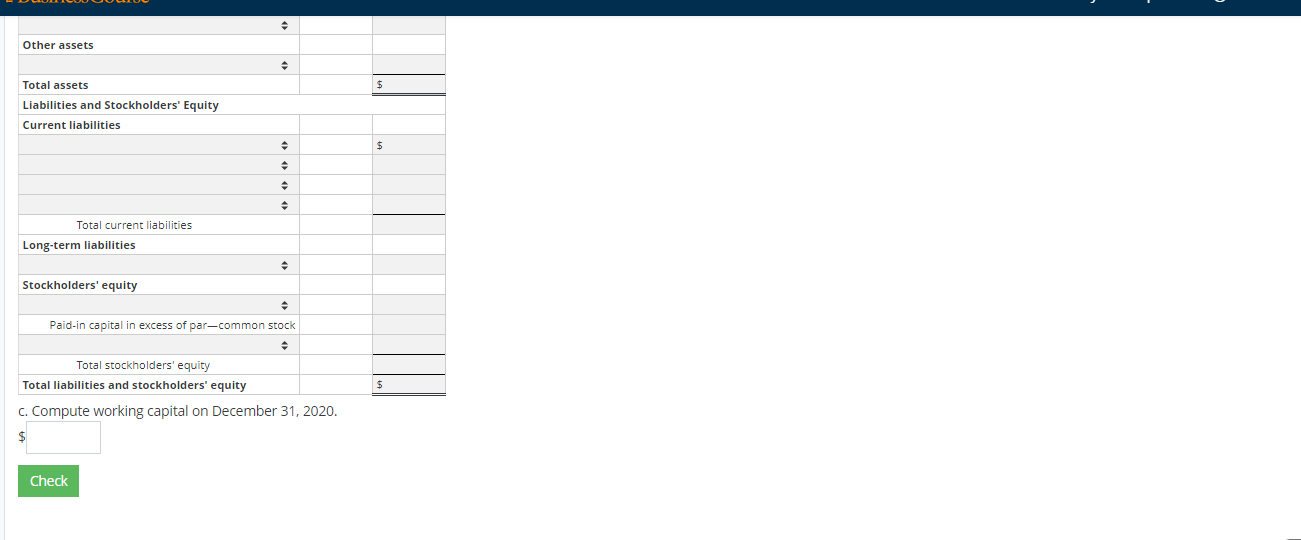 as of December 31, 2020, its annual year-end. All amounts are accurate,