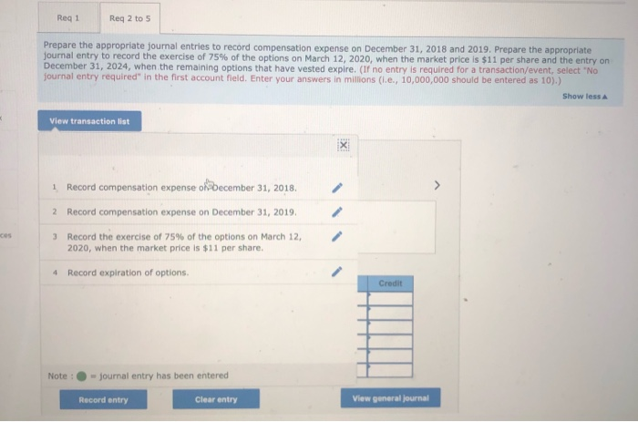 offers an incentive stock option plan to its regional managers. On January