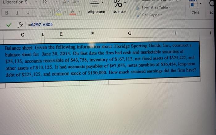  Liberation S... 12 % Format as Table B u Alignment Number