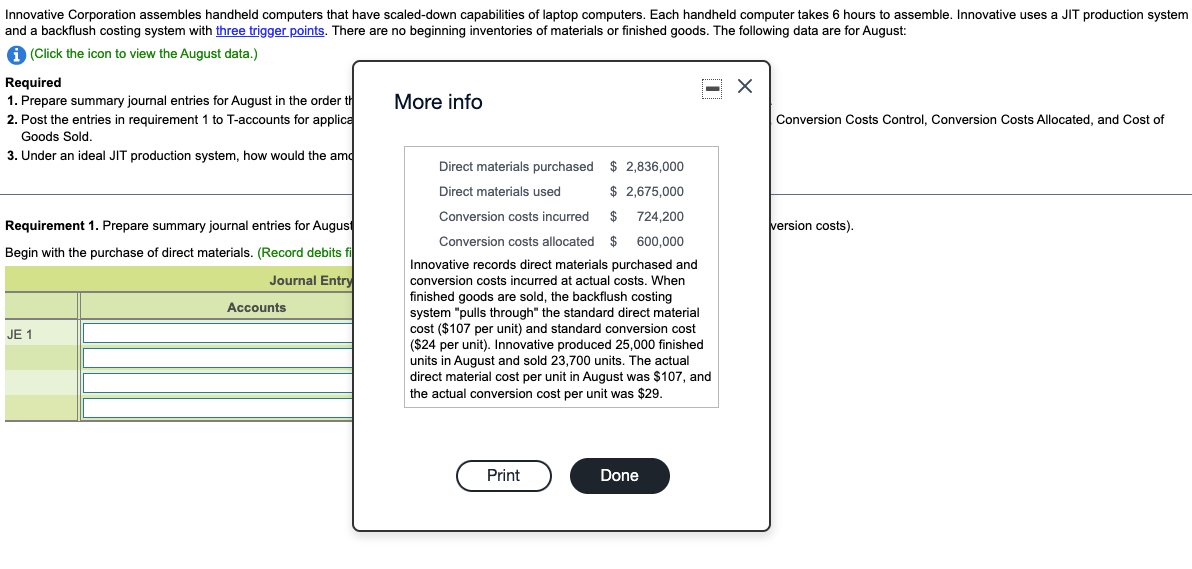 computers. Each handheld computer takes 6 hours to assemble. Innovative uses a