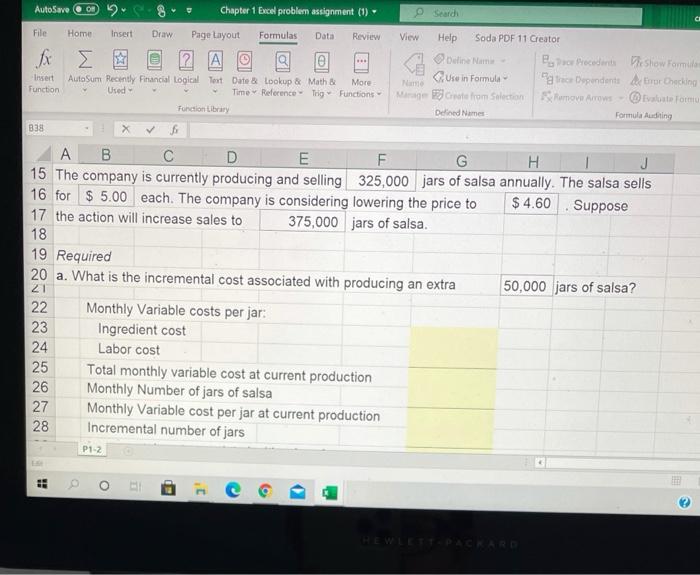 - SEE TEXTBOOK PAGE 1-28 Consider the monthly production cost information for
