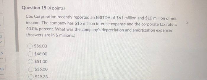 Software Inc. reported $24 million of net income, and in its year-end