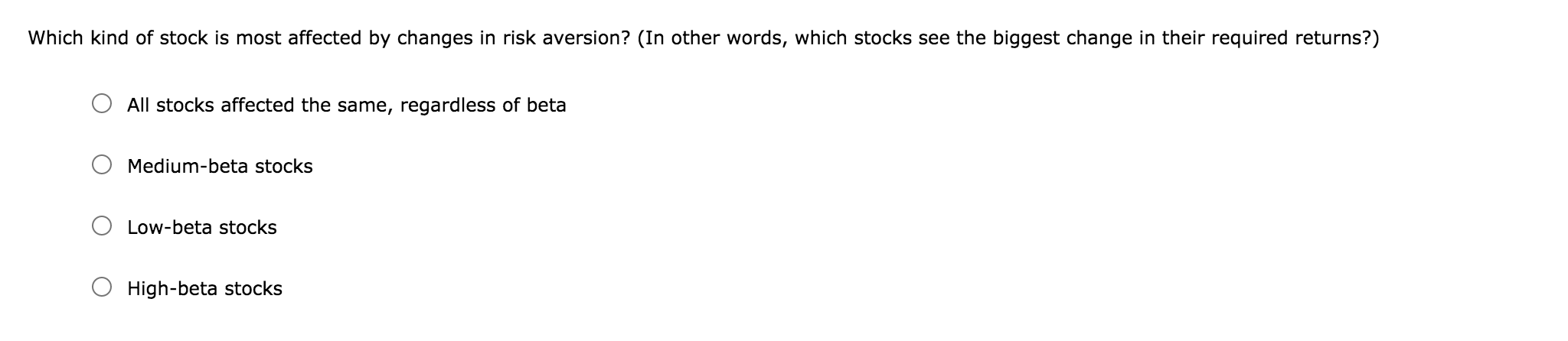 Return on HC's Stock REQUIRED RATE OF RETURN (Percent) 8.0 4.0 0