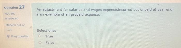 1.50 Select one: P Flag question a. credit to Cost of Goods