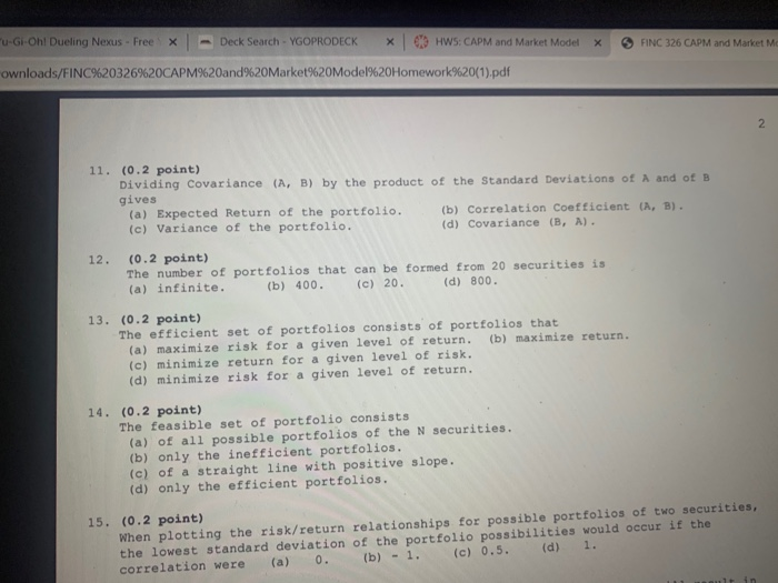 Please answer these questions through excel if calculations are neccesary in the