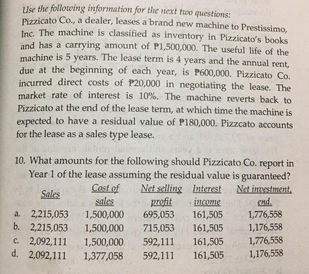  Please help me Answer this Asap! INTERMEDIATE ACCOUNTING 2 I need