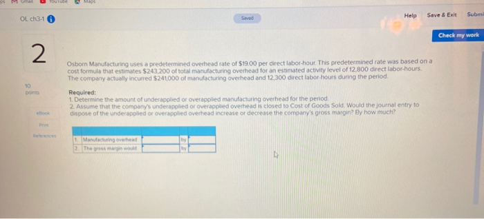  ps M ouTube OL ch3-16 Help Save & Exit Submi Check