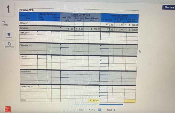 Tree Seedings has the following current year purchases and sales for its