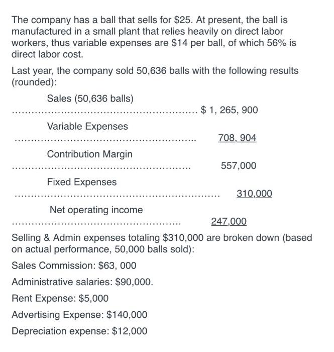 a budget comparing operating in the new plant versus continuing operations in