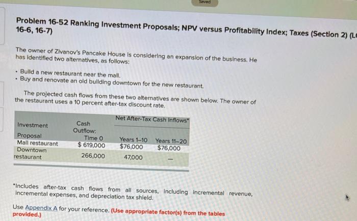 Payback Period; Even Cash Flows (Section 3) (LO 16-1, 16-8) [The following
