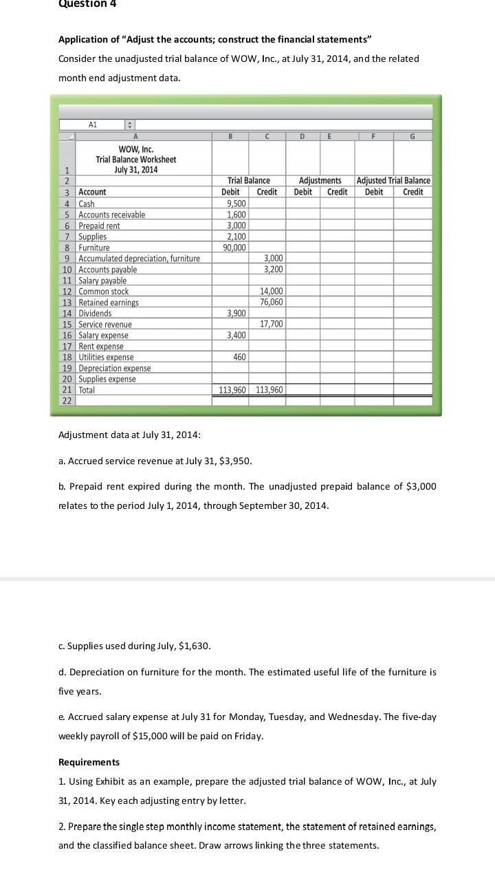 Question 3 Application of "Close the books, and evaluate retained earnings" The