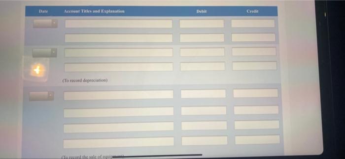 Company for 2020. Jan. 1 June 30 Retired a piece of machinery