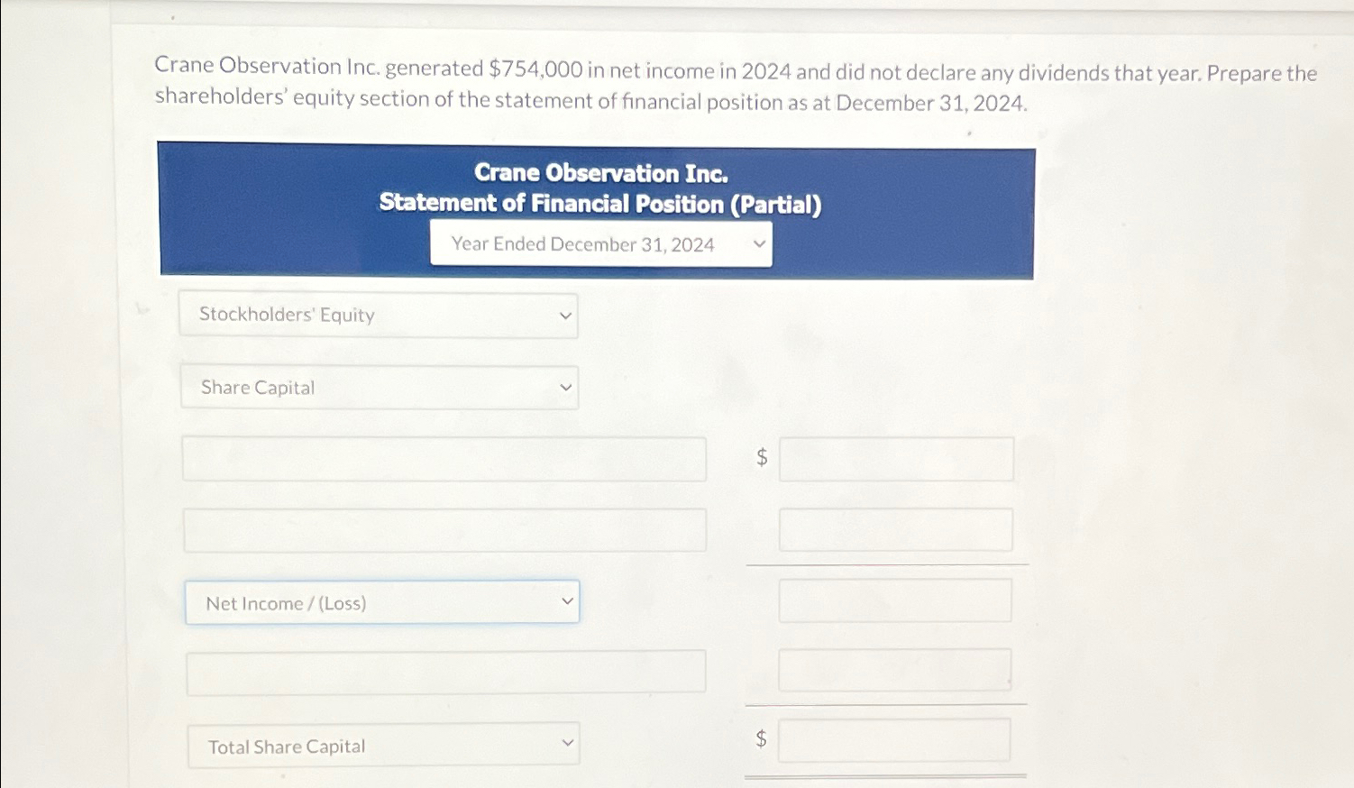  Crane Observation Inc. generated $754,000 in net income in 2024 and