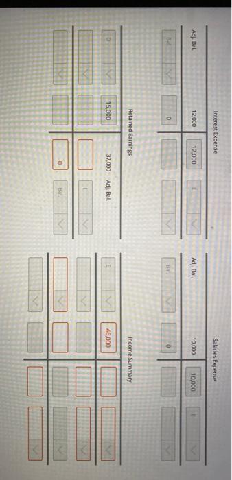 references where appropriate. For the Income Summary account, calculate and enter the
