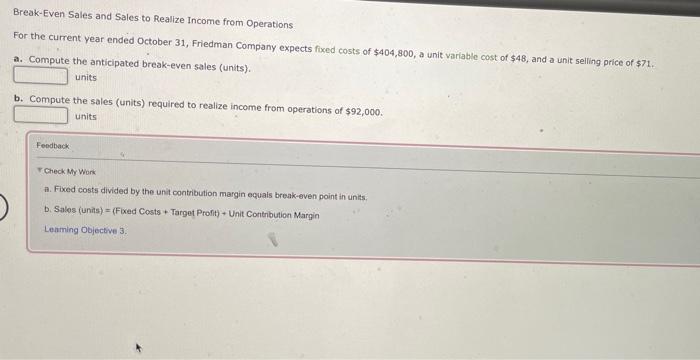 Sales Food and packaging Payroll Occupancy (rent, depreciation, etc.) General, seling, and