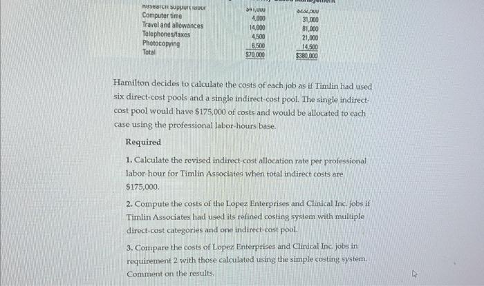 FIRM (CONTINUATION OF 5-31). Rachel Hamilton, the managing partner of Timlin Associates,