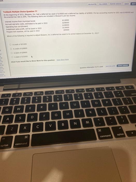  et CALLAN FULL SCREEN PRINTER WID NET Testbank Multiple Choice Question