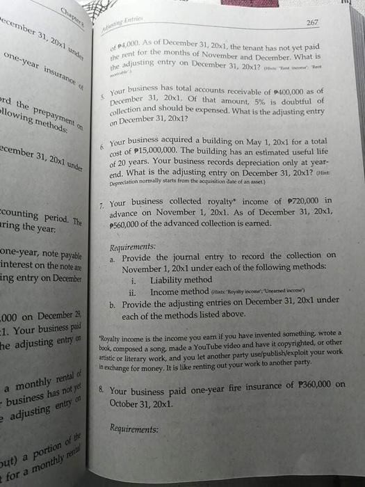  second pic is the requirement needed on the last question from