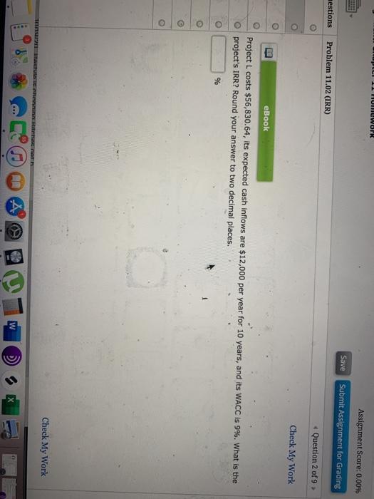  II FUMEWOPR Assignment Score: 0.00% Save Submit Assignment for Grading estions