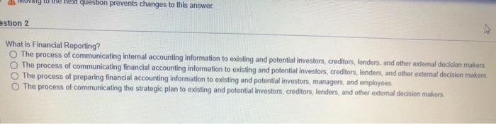  y me est question prevents changes to this answer estion 2