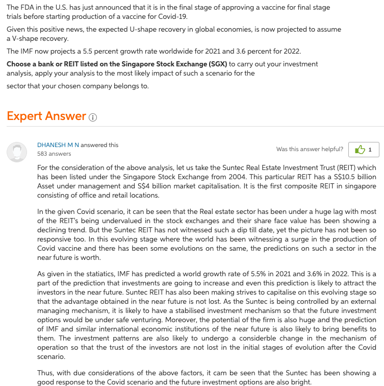 Above is the question 1 question and answer, please answer question