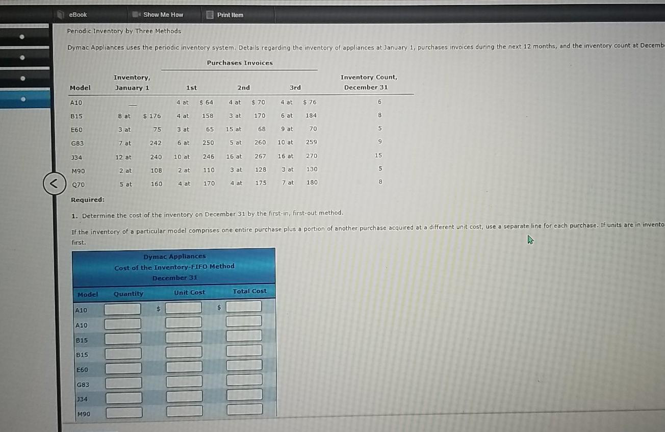 a three-month period are as follows: Number of Units Per Unit Total