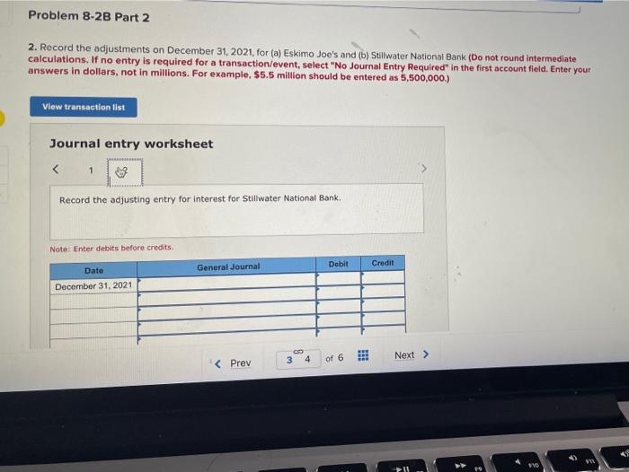 Problem 8-2B Record notes payable and notes receivable (LO8-2) (The following information