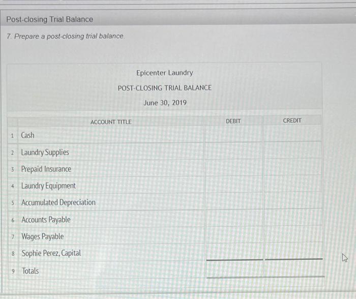 enter the unadusted trial balance on an end of period worksheel and