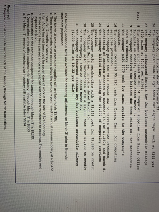 of retained earnings, and a blanace sheet. thank you!!! Santana Rey created