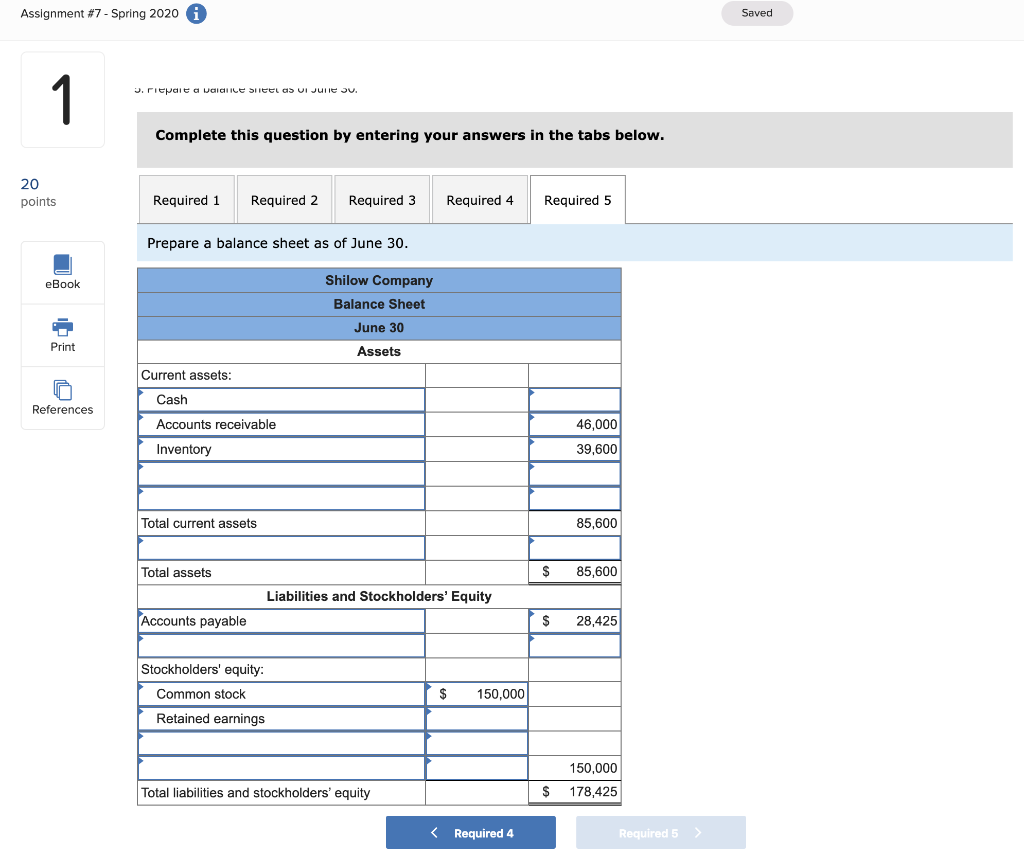 (130) FOR 'QUARTER' IS INCORRECT REGARDING 'INTEREST' Assignment #7 - Spring 2020