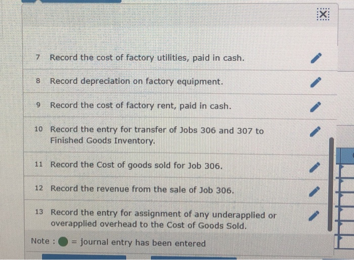 indirect labor. $27,000; factory rent. $40,000; factory utilities, $21.000; and factory equipment