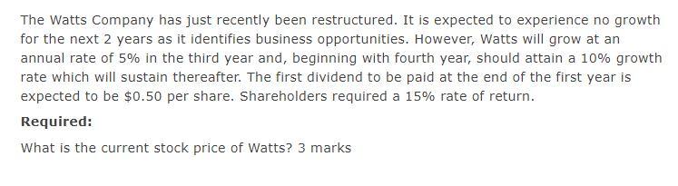 NEED AS SOON AS POSSIBLE SHOW ANSWERS USING FORMULA AND CALCULATIONS
