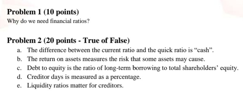 for problem 2: I also need the reason for weather its