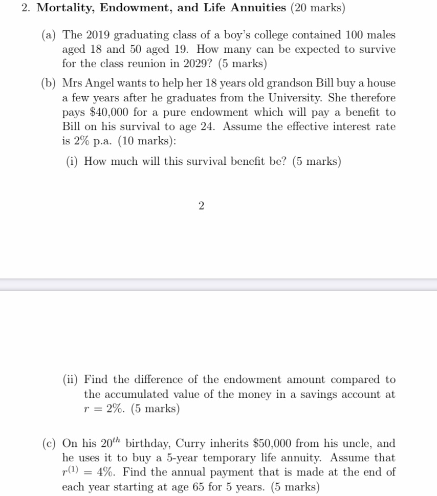 Question 2a) MATLAB: All computing tasks must be done using MATLAB. Show