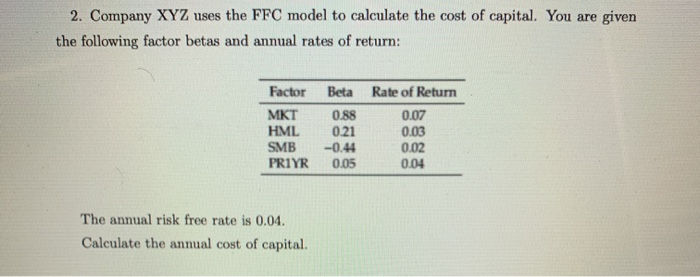 please solve this problem without using Excel and show all steps. no